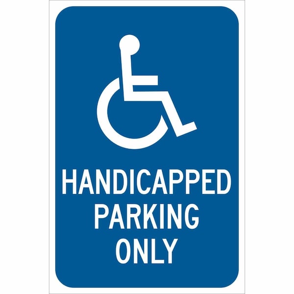 Brady Handicap Parking Sign, 18"H, 12"W, Alum, 115576 115576 - main
